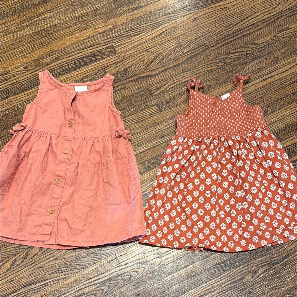 Rust colored little girl dresses